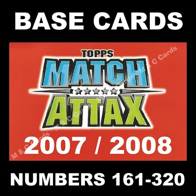 Match Attax 2007/08 07/08 Premier League BASE CARDS TOPPS 161-320 (Teams M to W) - Image 1 of 3
