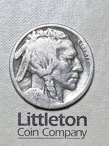 1923-S Buffalo/Indian Head Nickel - Original Clear Date - Littleton Coin Album - Picture 1 of 4