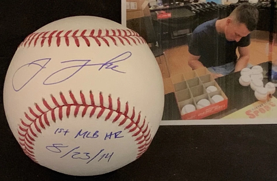 杰克·兰姆芝加哥白袜队亲笔签名签名美国职棒大联盟棒球第一届美国职棒大联盟HR 8.23.14 — 第 1/1 张图片