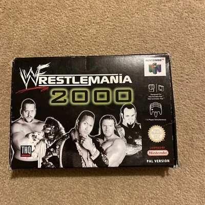 N64 Nintendo Wrestlemania 2000 Boxed & Manual  - Image 1 of 4