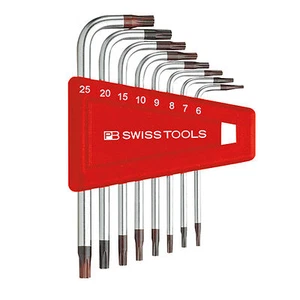 8pcs 6-point Star L-Key Wrench Set Long with Plastic Holder PB 411.BH 6-25 - Picture 1 of 2