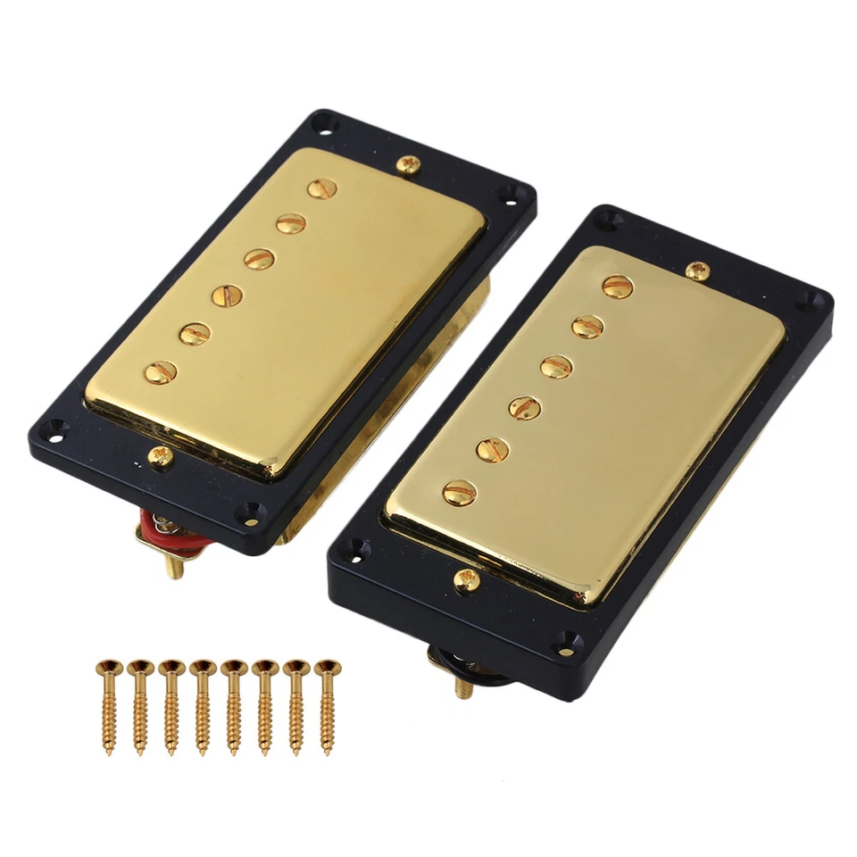 Juego Pastillas Doradas Doble Bobina Apto para Guitarra Foto 1 de 4