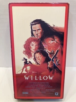 WILLOW VHS Vintage RARE 1988 George Lucas Val Kilmer Fantasy Science Fiction - Image 1 of 4