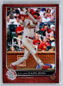 Dylan Carlson, Orange Refractor #d /25 - 2022 Ben Baller Chrome - Picture 1 of 2