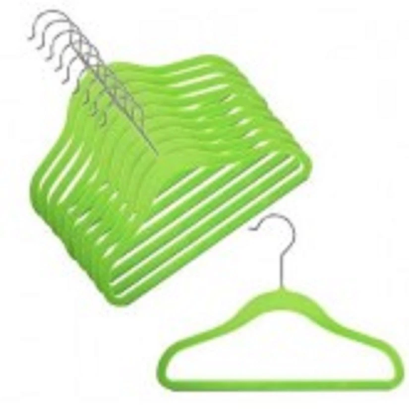 Only Hangers 12" Childrens Lime Slim-Line Hanger  - Image 1 of 1