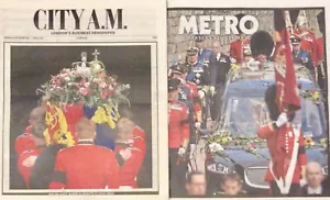 Queen Elizabeth II Funeral Newspaper: 2 UK Publications 20th September - Picture 1 of 3