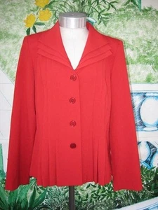 Vintage Red Jacket by Danny and Nicole Size 12 P - Picture 1 of 6
