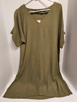 Desert Olive Green Dress/Nordstrom Rack/Size L  New w/tags 36" - Image 1 of 4