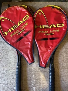 2 Head Pro Lite Xtra Long Oversize Constant Beam Tennis Racket Racquet W/covers - Picture 1 of 12