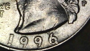 1996 P WASHINGTON QUARTER - DIE ERROR/VARIATION - 25 CENTS - Picture 1 of 5