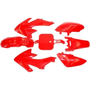 RED Plastics Guard Fairing Fender Kit CRF50 110c 125cc PIT PRO Trail Dirt Bike - Bild 1 von 12