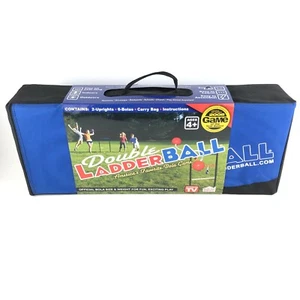 2 Pc Double Ladderball Golf Toss Backyard Game Set 2 Uprights, 6 Bolas Maranda - Picture 1 of 5