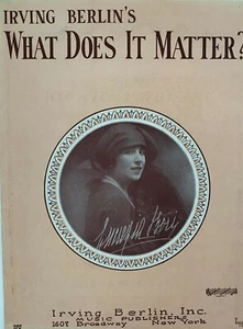 What Does It Matter 1927 Vintage Klavier, Gitarre Noten Liederbuch  - Bild 1 von 5