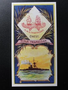 No.12 HMS TRAFALGAR BATTLESHIP Battleships & Crests REPRO of R.J.Hill 1901 - Picture 1 of 1