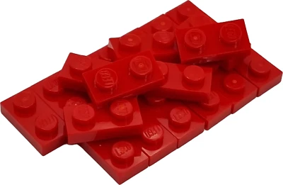 LEGO Nr- 302321 Platte 1x2 rot  / 20 Stück - Bild 1 von 2