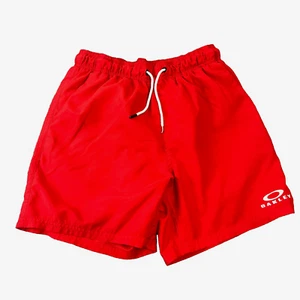 Oakley Swim Shorts Mens Trunks Holiday Summer Board Surf Beach Mesh RED XS - Picture 1 of 7