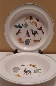 Arabia of Finland Kinder Geschirrset Tierparade Teller Schale 2-teiliges Set - Bild 1 von 3