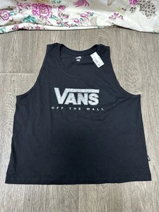 Women’s Vans Muscle Tank Black - UK Size XL (16) - Picture 1 of 4