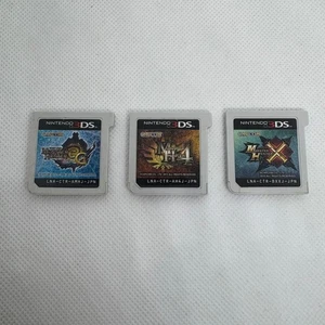 Monster Hunter 4, 3G, X 3er Set Nintendo 3DS Japanisches Spiel Nur Cartridge - Bild 1 von 8