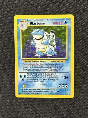 Blastoise 2/102 Base Set Holo Rare Pokemon Card - Image 1 of 2