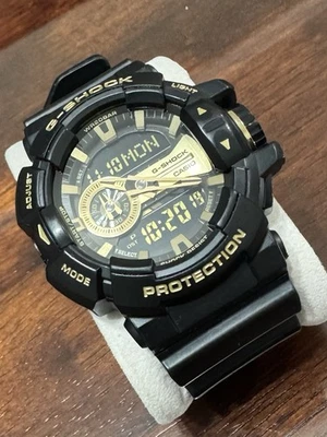 G Shock Military Sports Watch GA-400GB. Black /Gold - Image 1 of 4