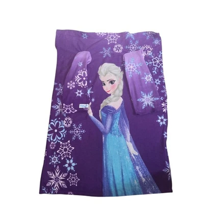 Cobertor vestível Disney Frozen Elsa Snuggie com mangas roxo 54x42 infantil - Imagem 1 de 4