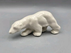Estatuilla pequeña de oso polar de cerámica vintage de Japón - Imagen 1 de 4