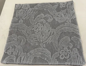 Pottery Barn Set of 2 Natalia Jacquard Pillow Covers 22"x22" in Alloy Gray READ - Picture 1 of 10