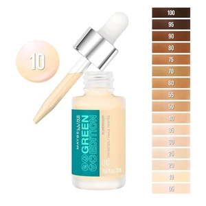 MAYBELLINE Green Edition #10 Fondotinta Trucco Olio Tinto Super Drop Confezione da 2 - Foto 1 di 5