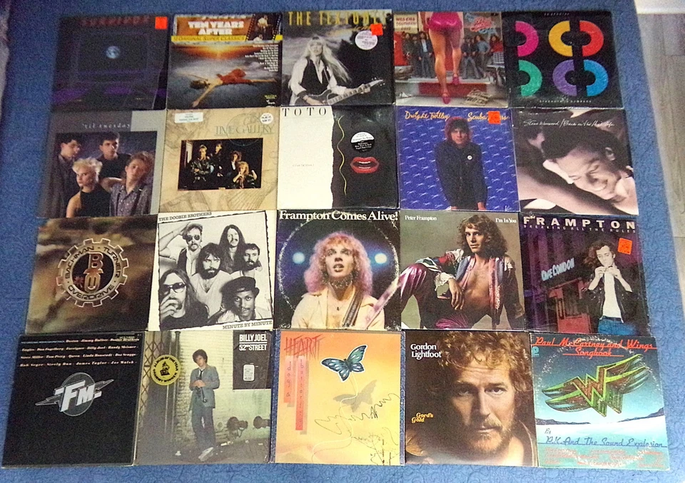 20 Vintage 1980s-70s Vinyl LP Record Albums LOT Soft & Pop Rock / Tested - Imagem 1 de 4