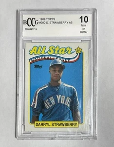 1989 TOPPS ALL-STAR #390 DARRYL STRAWBERRY METS BCCG 10 MINT 0000491719 - Picture 1 of 2