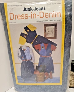 Junk Jeans Dress-in-Denim Western Sizes S through XXL Sewing Pattern DRS-1010 - Picture 1 of 7