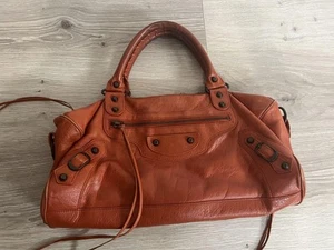 Balenciaga Classic City Bag Orange Leather 36cm x 20cm x 16cm No Mirror Strap - Picture 1 of 5
