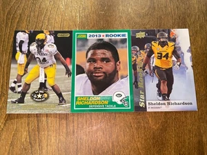 3 Sheldon Richardson RC 2009 Razor All-American Bowl 2013 UD + Score Lot Rookie - Picture 1 of 2