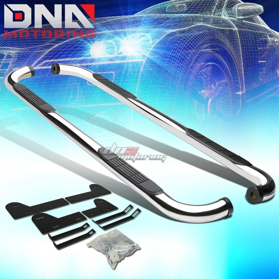 For 02-09 Ram 1500- 3500 Crew Cab Stainless 3"Side Step Nerf Bar Running Board - Image 1 of 4