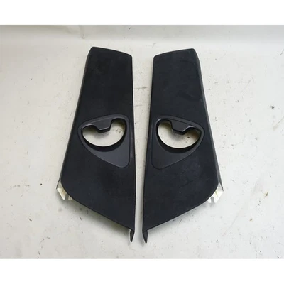 2005-2010 BMW E63 6-Series Coupe Int B- Pillar Upper Covers Alcantara Black OEM - Image 1 of 4