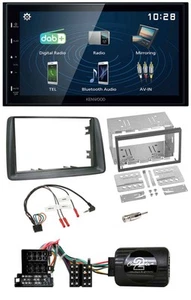Kenwood 2DIN Bluetooth Lenkrad USB DAB Autoradio für Fiat Panda 2004-2007 grau - Bild 1 von 10