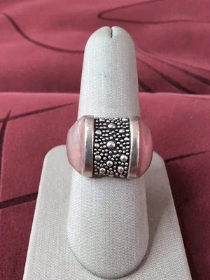 MICHAEL DAWKINS Elegante Anillo Texturizado Modernista Plata de Ley 925 Talla 9 Foto 1 de 4