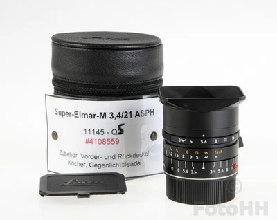 NICE LEICA SUPER-ELMAR-M  21mm  f/3.4 ASPH  LEICA NUMBER : 11145 SUPER CONDITION - Image 1 of 4