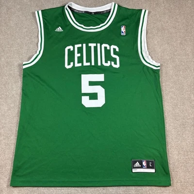 Camiseta deportiva de baloncesto Adidas verde de los Boston Celtics Kevin Garnett #5 para hombre talla grande usada en excelente estado Foto 1 de 4
