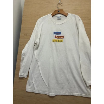 Camiseta Pepe Jeans London Manga Larga Estampado Gráfico Blanca Hecha en EE. UU. Foto 1 de 4