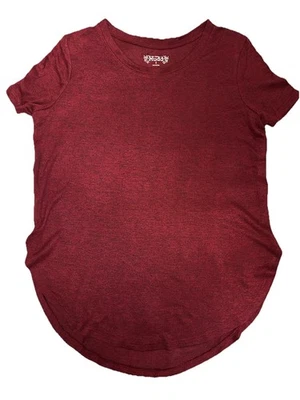 Camiseta relajada Mudd para mujer talla junior cola camisa granate brezo Foto 1 de 4