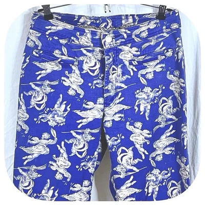 Womens VTG 90s Renaissance Itaglio Angel Print  Band Jeans Made In Spain Sz 32 - Image 1 of 4