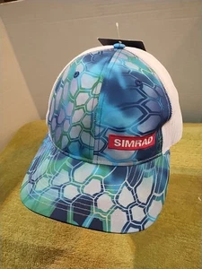 Kryptek Simrad Mesh Truckermütze Erwachsene blau weiß verstellbar Druckknopflasche Richardson. - Bild 1 von 13