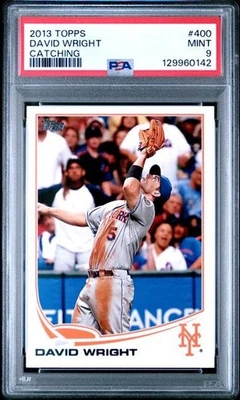 2013 Topps David Wright -  Catching Variation #400 SSP - PSA 9 Mint (Pop2) - Image 1 of 2
