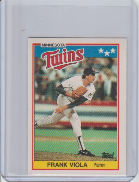 1988 Topps UK Minis #82 Frank Viola Minnesota Twins - Image 1 of 1