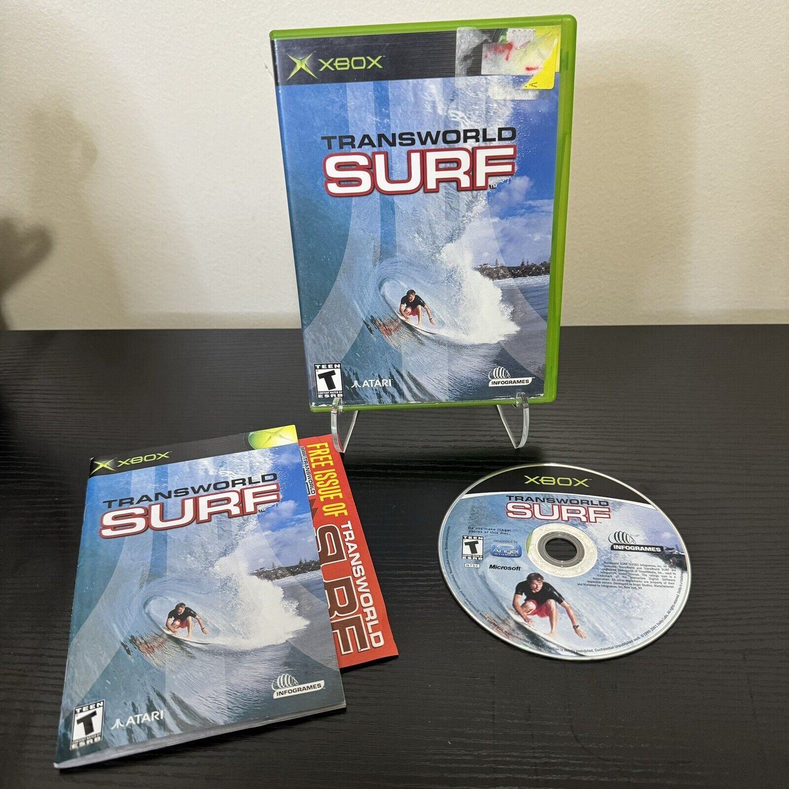 TransWorld Surf (Microsoft Xbox, 2001) CIB Complete with/ Manual & Reg Card!