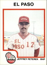 1987 El Paso Diablos ProCards #23 Jeffrey Peterek