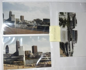 VTG, CLEVELAND PHOTOS "ROCK N ROLL HALL and STADIUM," Postcard (4" x 6") New 2 - Picture 1 of 3