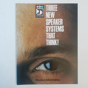 Brochure B.I.C Venturi Speaker Systems Formula 5 6 7 Spec II Monitor Series BIC - Imagen 1 de 5